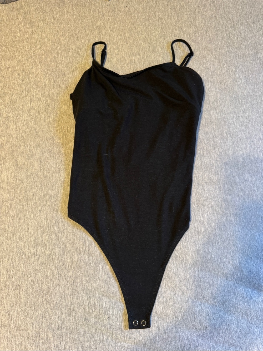 American Eagle Outfitters Black Stretch Bodysuit with Thin Straps